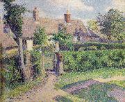 Camille Pissarro Peasants-house,Eragny oil painting reproduction